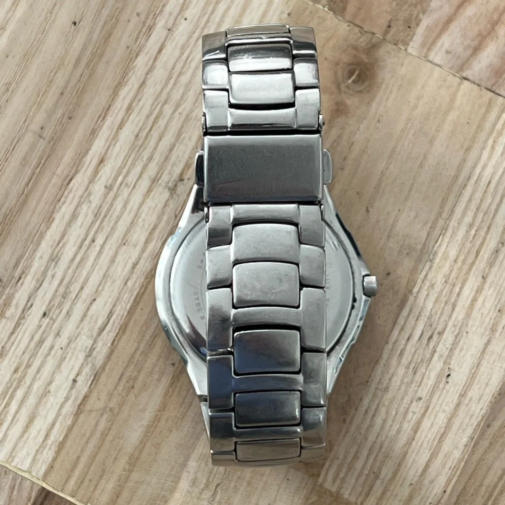 Citizen Eco-Drive Sapphire Men’s Solar Watch Black Dial Stainless Bracelet Date
